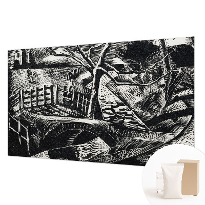 3D fototapet Arkitektonisk landskab