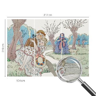 Foto tapet Romantisk scene