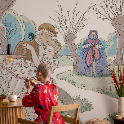 Foto tapet Romantisk scene