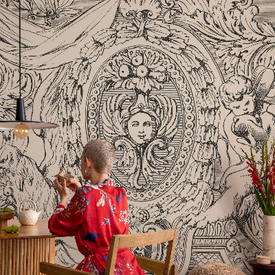 Vlies fototapet med et væld af ornamenter