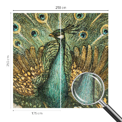 Tapet væg Majestætisk påfugl