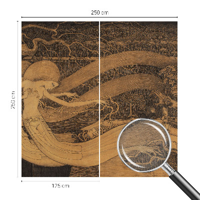 Fototapet stue Surrealistiske figurer