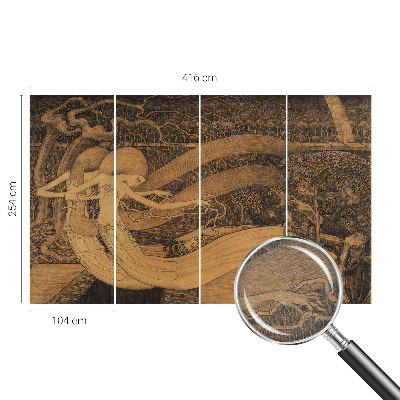 Fototapet stue Surrealistiske figurer