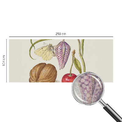 Fototapet efter mål med motiv af sommerfugleplante