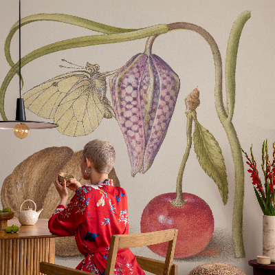 Fototapet efter mål Sommerfugleplante