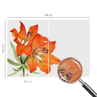 Fototapet på mål Orange lilje