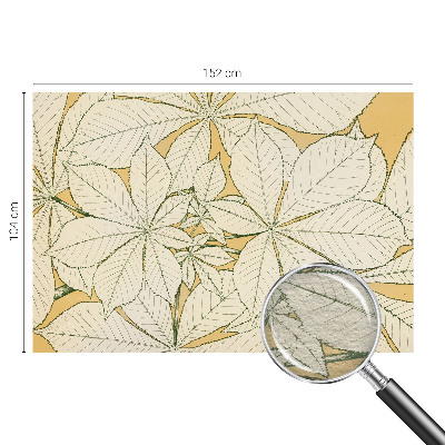 Stor fototapet Kastanjeblade