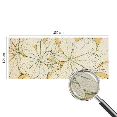 Stor fototapet Kastanjeblade