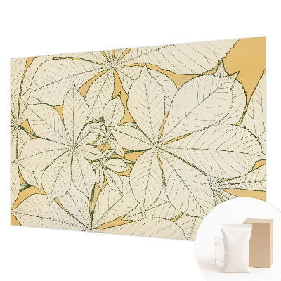 Stor fototapet Kastanjeblade