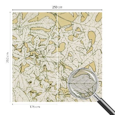Høj kvalitet fototapet Træblade