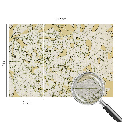 Høj kvalitet fototapet Træblade