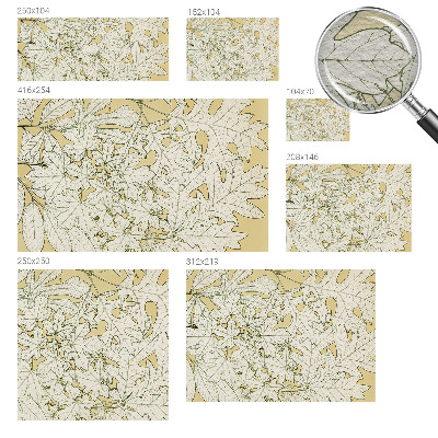 Høj kvalitet fototapet Træblade