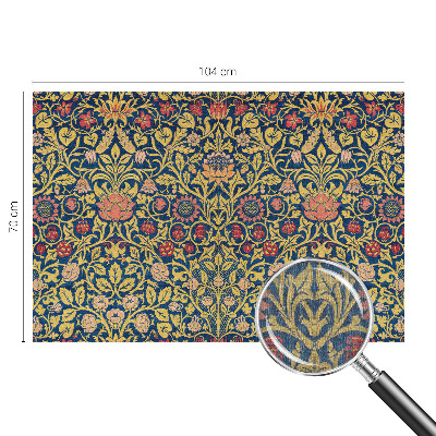 3D fototapet Blomstermønster