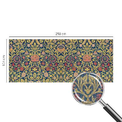 3D fototapet med blomstermønster