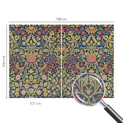 3D fototapet Blomstermønster