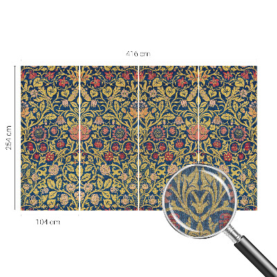 3D fototapet Blomstermønster