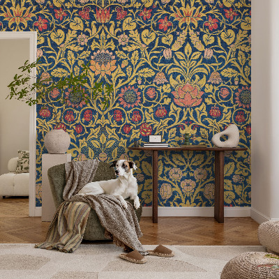 3D fototapet Blomstermønster