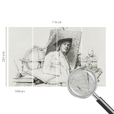 Vlies fototapet Kunstnerisk portræt