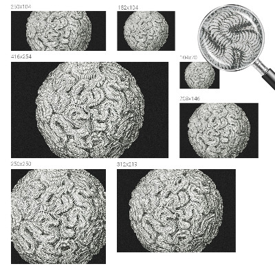 Foto tapet Sfærisk struktur