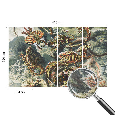 Fotovæg Eksotiske krybdyr