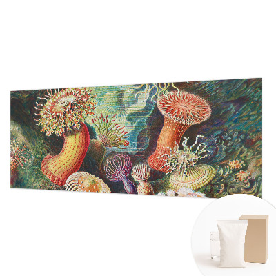 Fototapet stue med motiv af anemoner i et elegant design