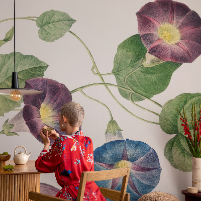 Væg tapet med floralt mønster og elegant finish