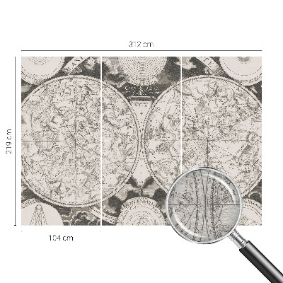 Fototapet til børn Stjernekort