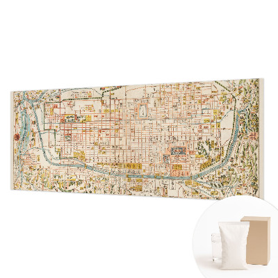 Fotovæg stue Antik kort