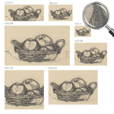 Modern fototapet Frugtkurv