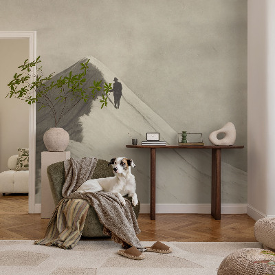 3D fototapet Ensom klatrer