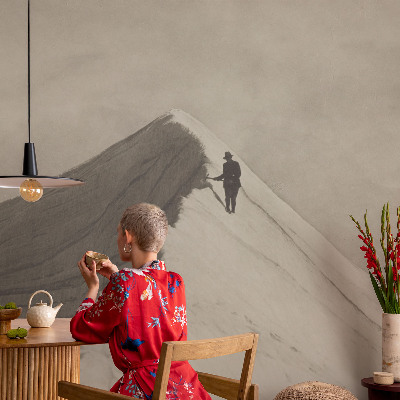 3D fototapet Ensom klatrer