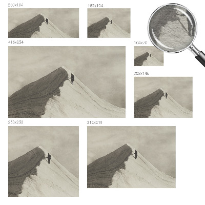 3D fototapet Ensom klatrer