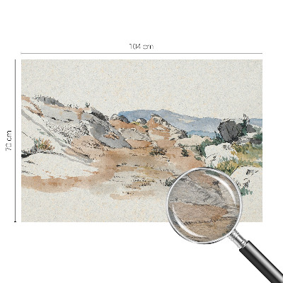 Fotovæg Klippelandskab