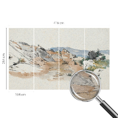 Fotovæg Klippelandskab