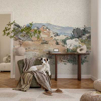 Fotovæg Klippelandskab