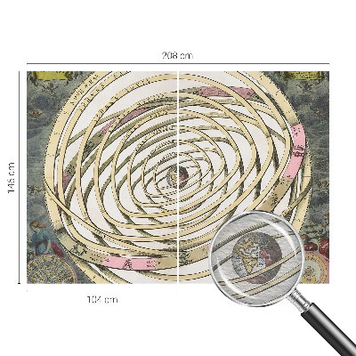 Non-woven fototapet med motiv af en kosmisk spiral