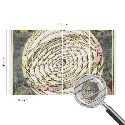 Non-woven fototapet med motiv af en kosmisk spiral