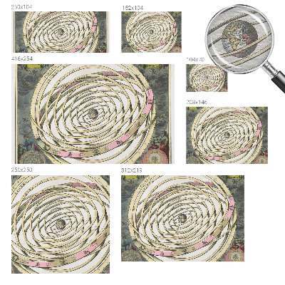 Non-woven fototapet med motiv af en kosmisk spiral
