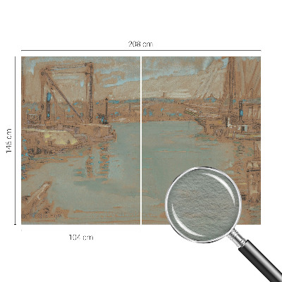 Tapet Udsigt over havnen