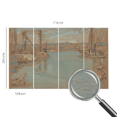 Tapet Udsigt over havnen