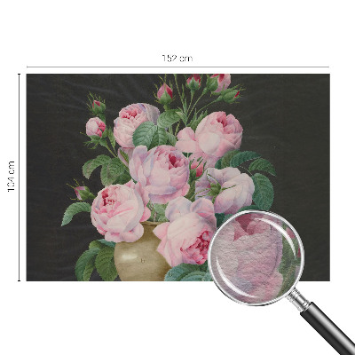 Fototapet soveværelse med blomsteragtigt design til soveværelset