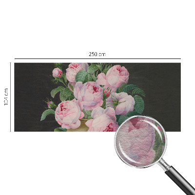 Fototapet soveværelse med blomsteragtigt design til soveværelset