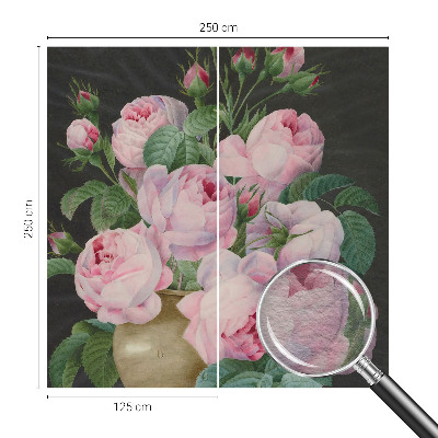 Fototapet soveværelse med blomsteragtigt design til soveværelset