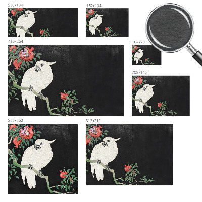 Væg tapet Granatæble papegøje