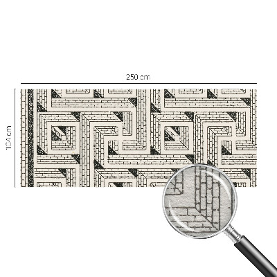 Fototapet stue Murstenslabyrint