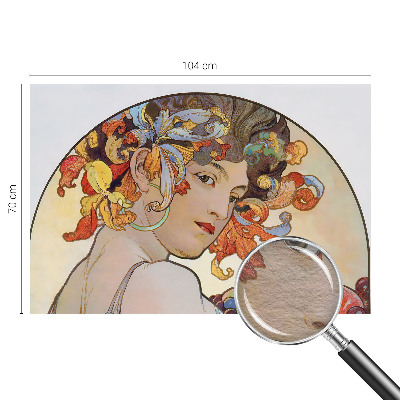 Fotovæg soveværelse Farverig art nouveau