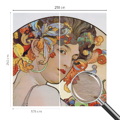 Fotovæg soveværelse Farverig art nouveau