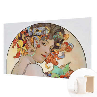 Fotovæg soveværelse Farverig art nouveau