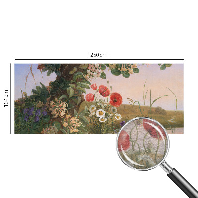 Fototapet på mål med blomsteridyl