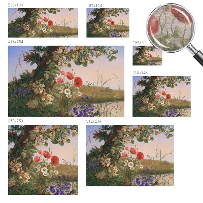 Fototapet på mål Blomsteridyl